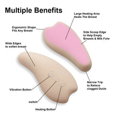 Masseur de lactation chauffant et vibrant