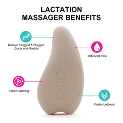 Masseur de lactation chauffant et vibrant