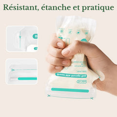 Sachet de conservation lait maternel