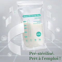 Sachet de conservation lait maternel