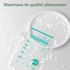 Sachet de conservation lait maternel